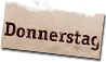 Donnerstag